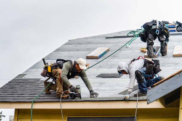 Professional Roof Replacement technician working in Greenville, MI